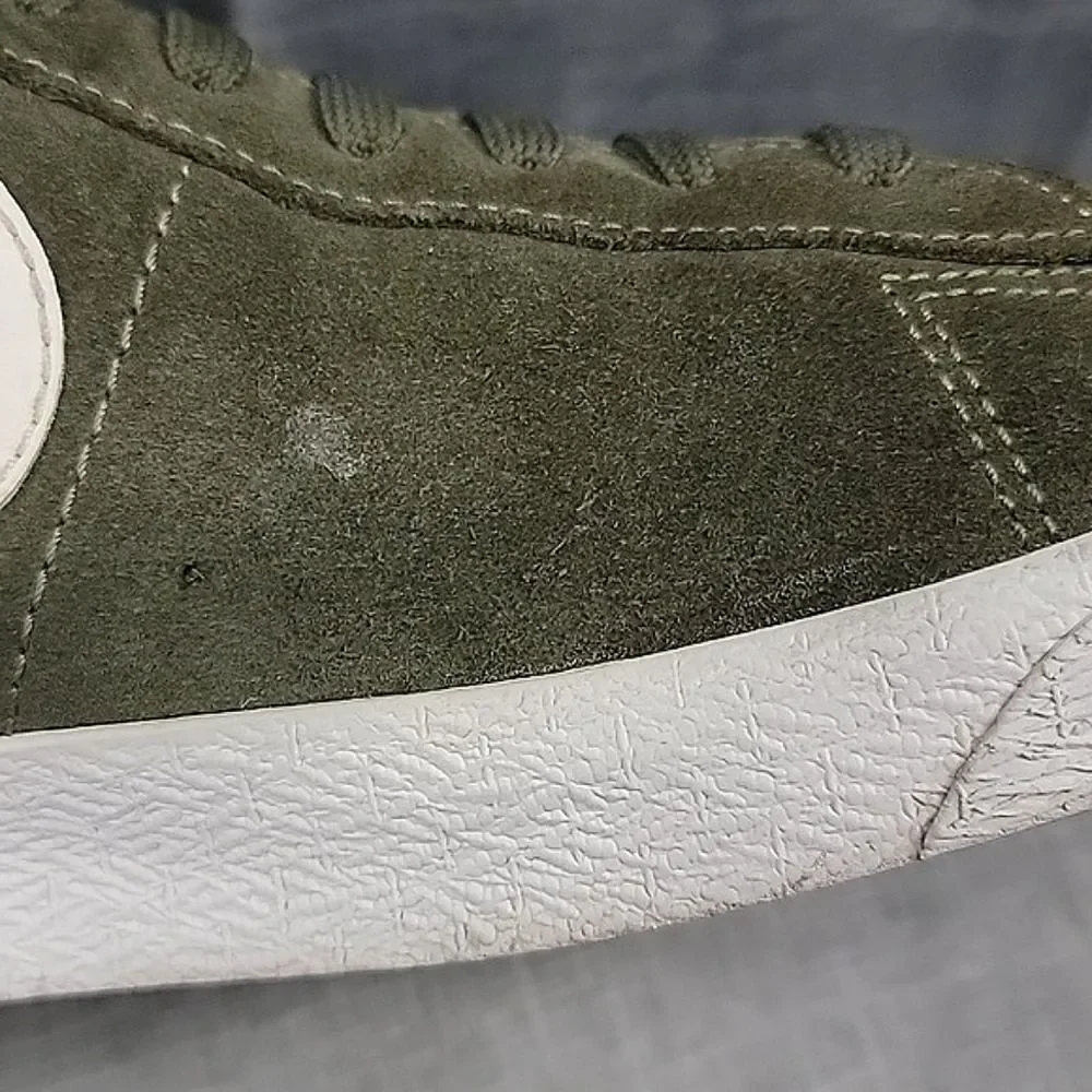 Nike Blazer Mid Premium 2016 429988-303 Green Olive Suede Sneaker Men's SZ 12